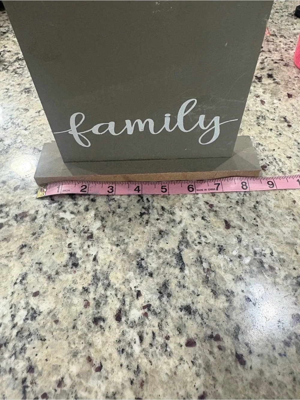 Standing picture frame with clip “Family” GUC